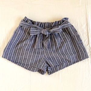 Cute gray striped beach shorts